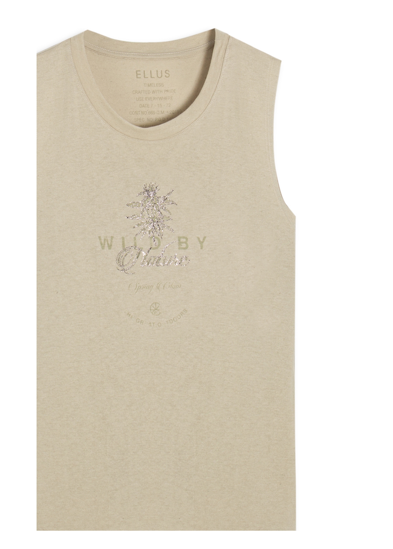Blusa Regata Canhamo Verde Oliva