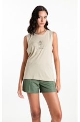 Blusa Regata Canhamo Verde Oliva
