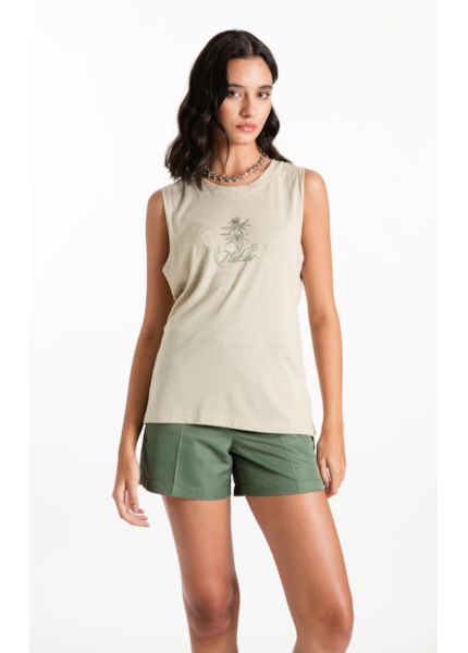 Blusa Regata Canhamo Verde Oliva