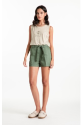 Blusa Regata Canhamo Verde Oliva