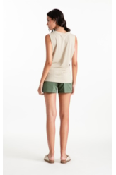 Blusa Regata Canhamo Verde Oliva