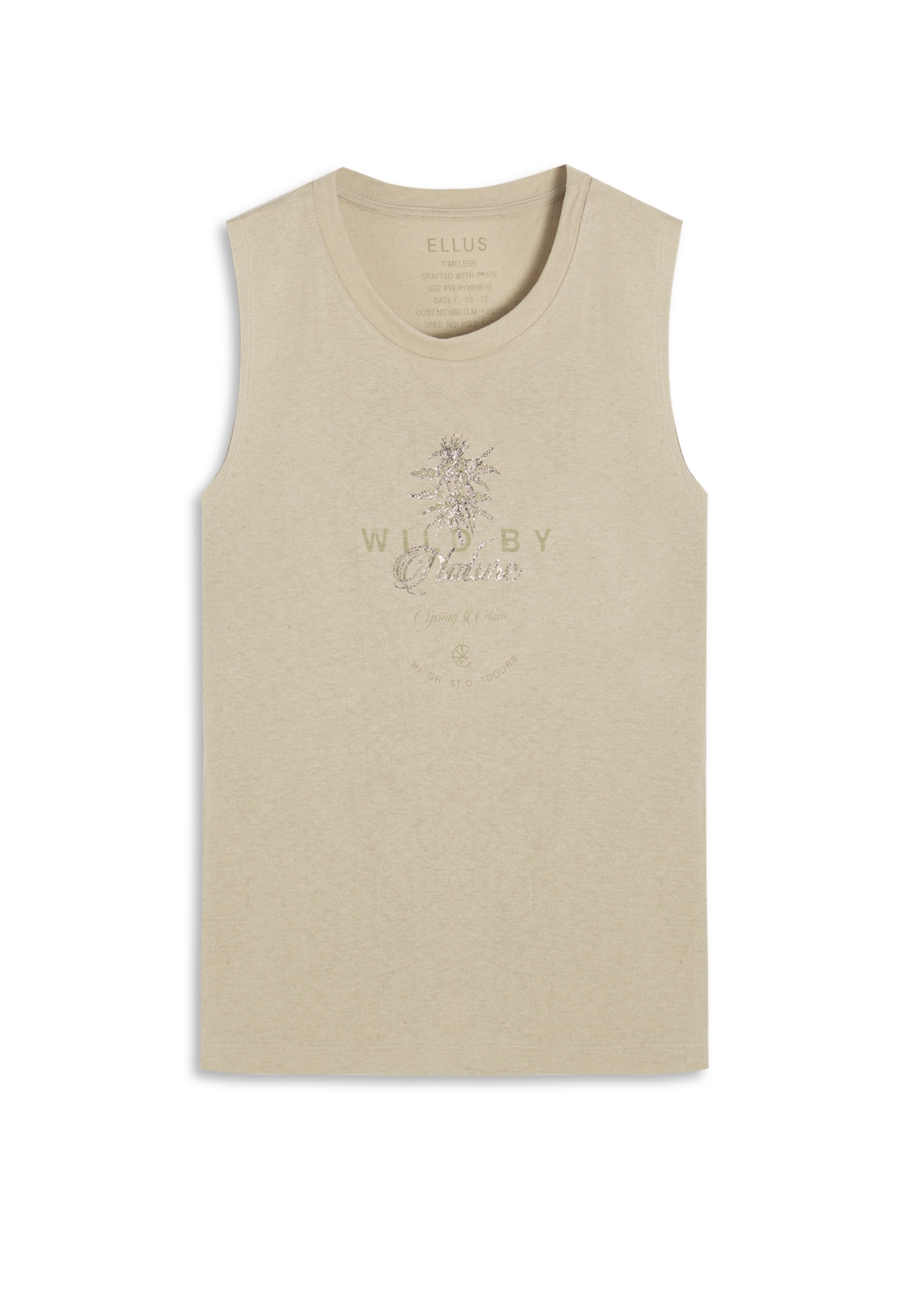 Blusa Regata Canhamo Verde Oliva
