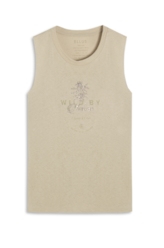 Blusa Regata Canhamo Verde Oliva