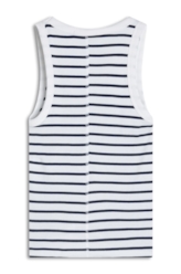 Blusa Regata Ellus Co Striped Dark Navy