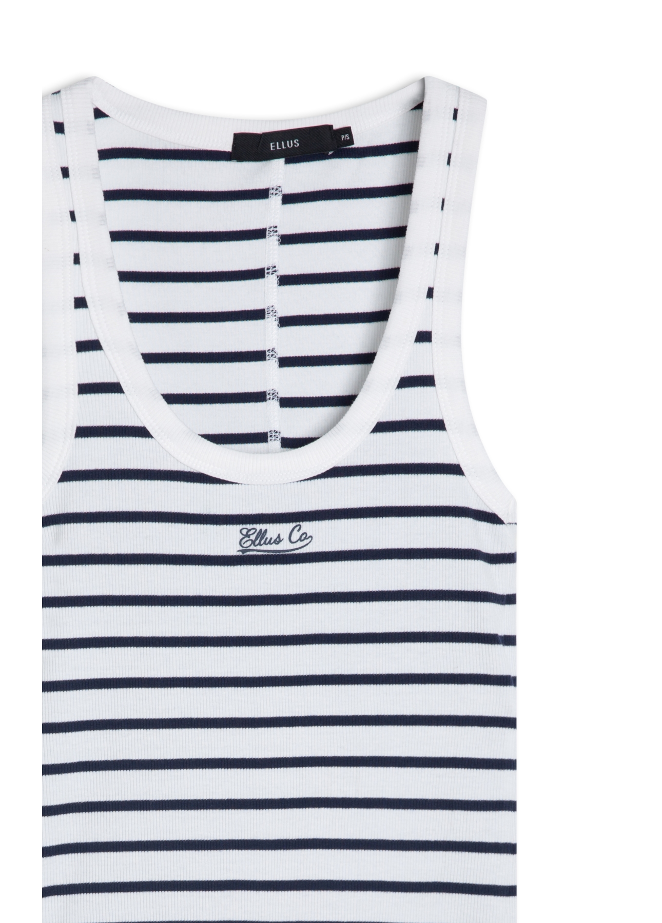 Blusa Regata Ellus Co Striped Dark Navy