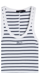 Blusa Regata Ellus Co Striped Dark Navy