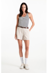 Blusa Regata Ellus Co Striped Dark Navy
