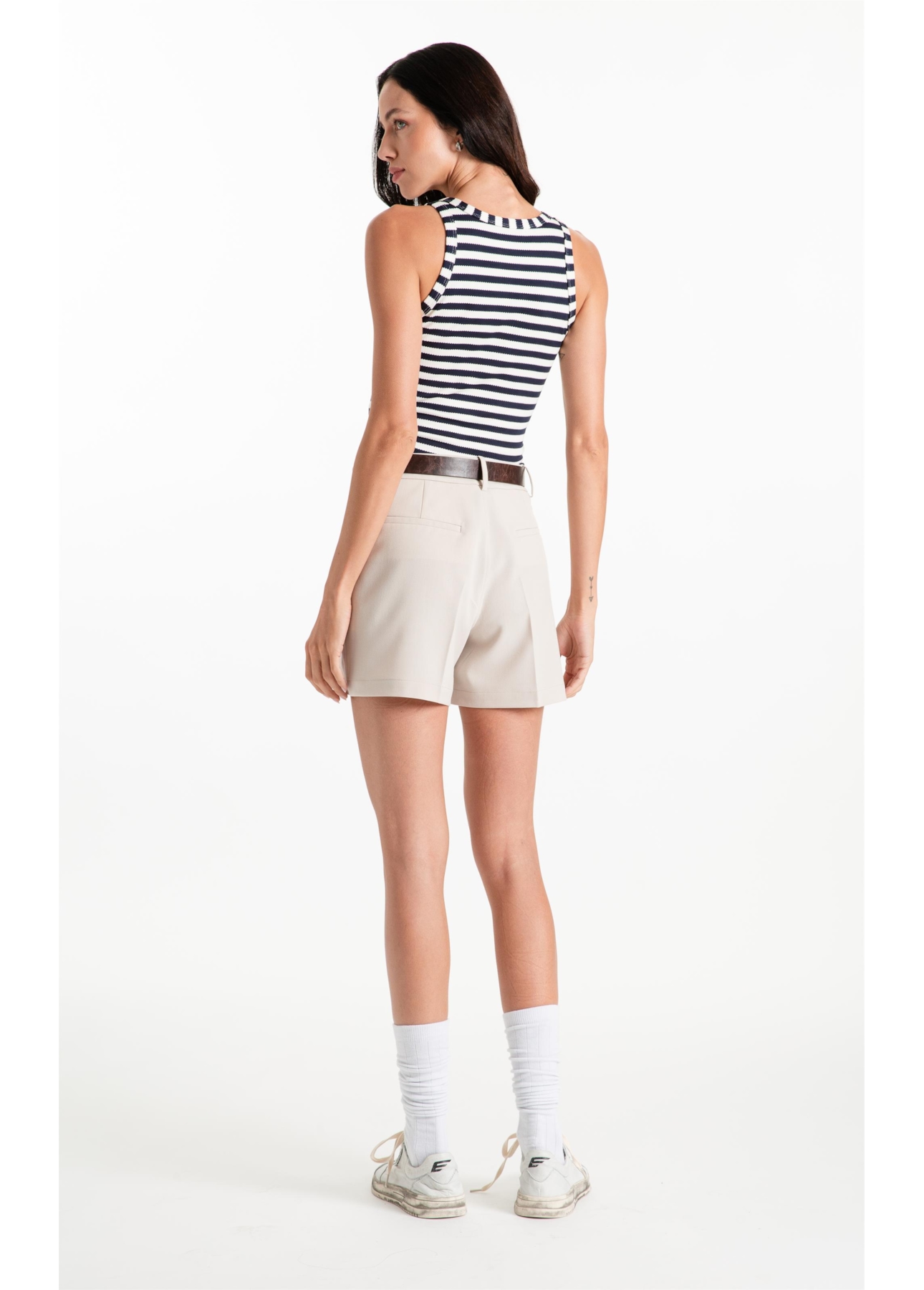 Blusa Regata Ellus Co Striped Dark Navy