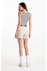 Blusa Regata Ellus Co Striped Dark Navy