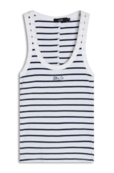 Blusa Regata Ellus Co Striped Dark Navy