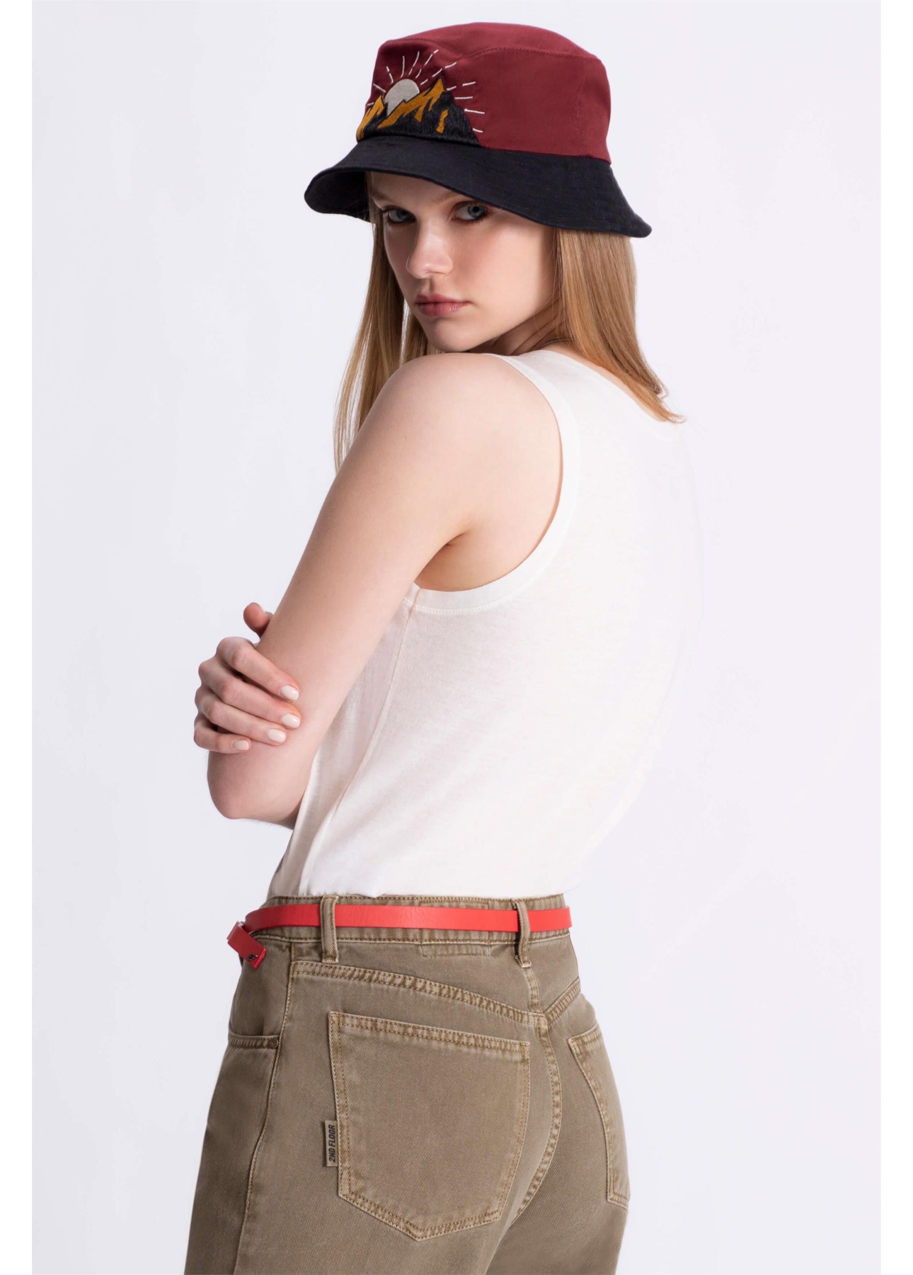 Blusa Regata Linho Earth Off White