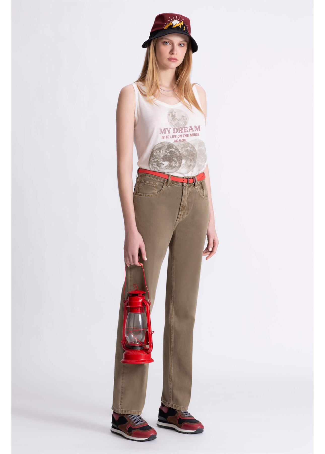 Blusa Regata Linho Earth Off White