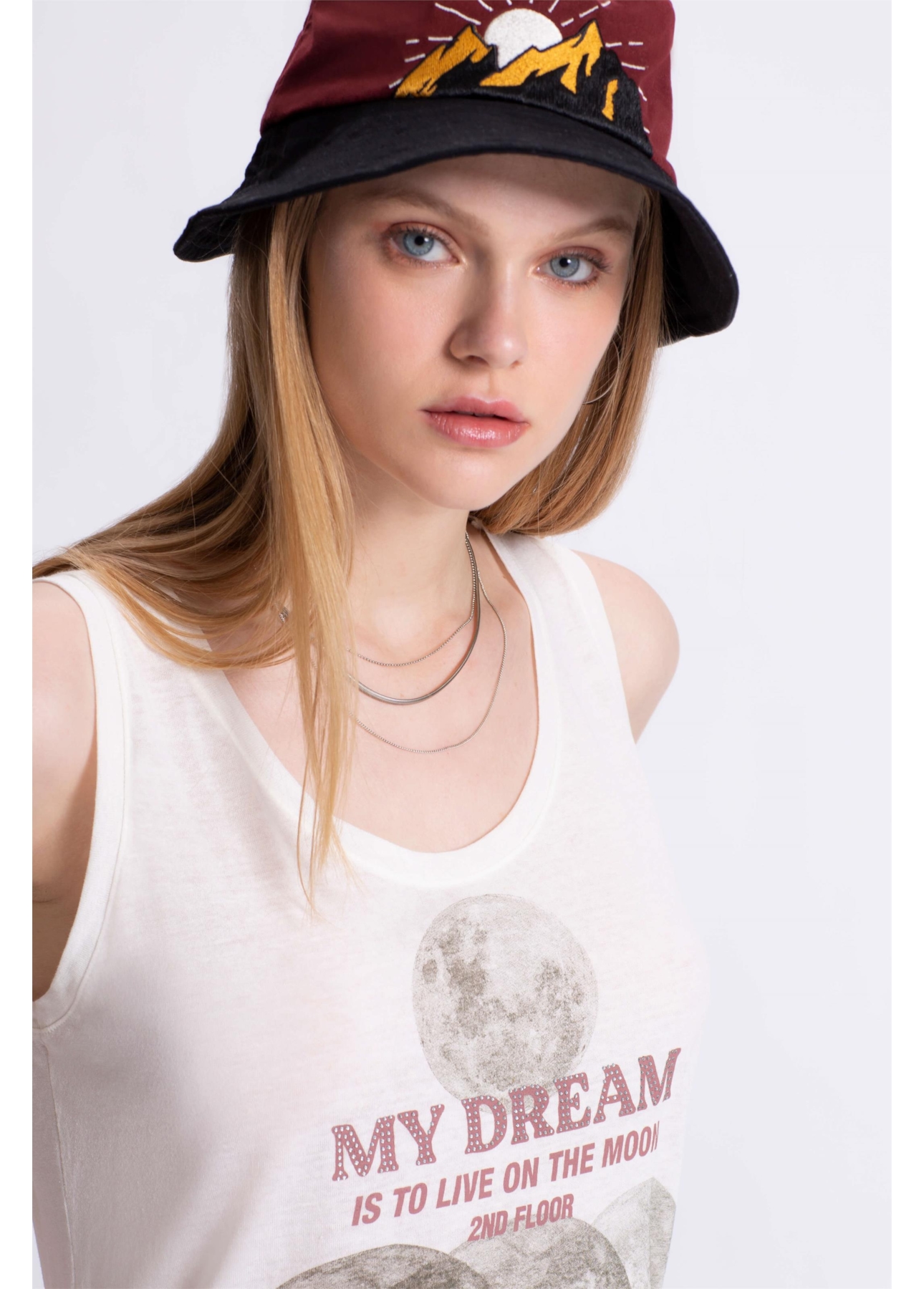 Blusa Regata Linho Earth Off White
