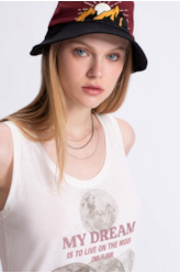 Blusa Regata Linho Earth Off White