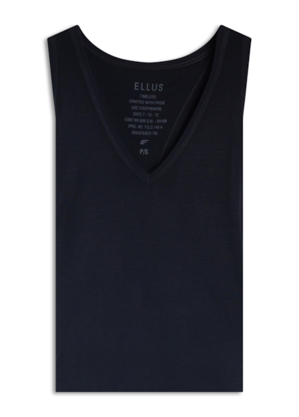 Blusa Regata Rib Back Cutout Dark Brown