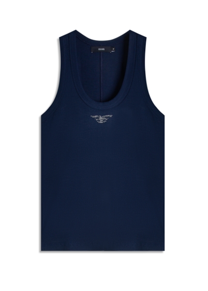 Blusa Regata Rib Easa Mirror Hotfix Dark Navy