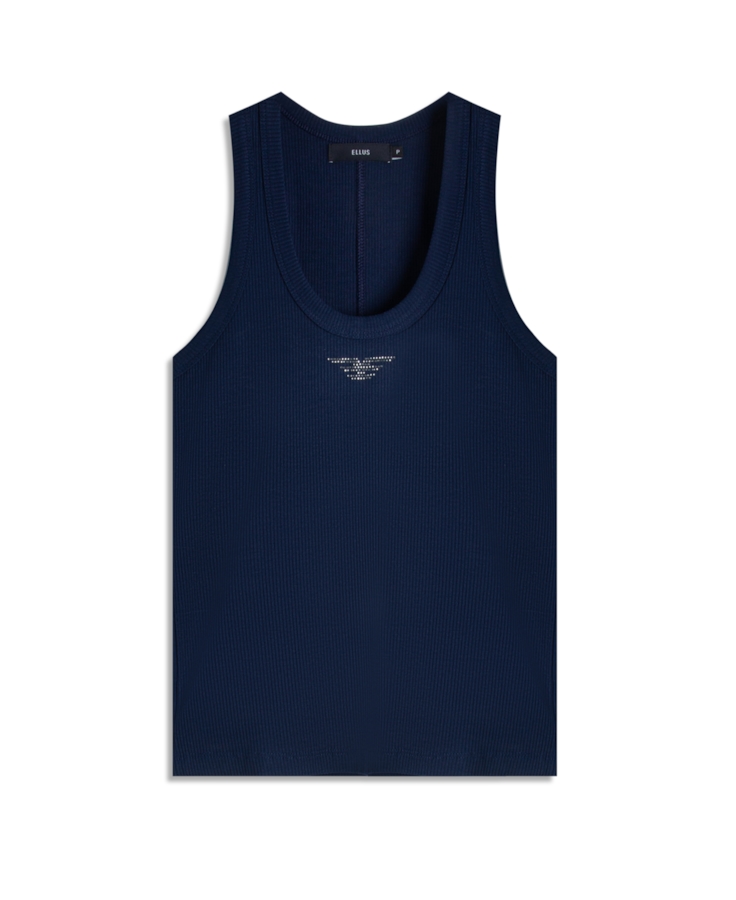Blusa Regata Rib Easa Mirror Hotfix Dark Navy