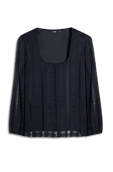 Blusa Renda Palito Dondo Preto