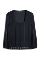 Blusa Renda Palito Dondo Preto