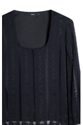 Blusa Renda Palito Dondo Preto
