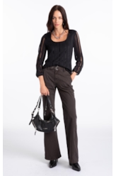 Blusa Renda Palito Dondo Preto