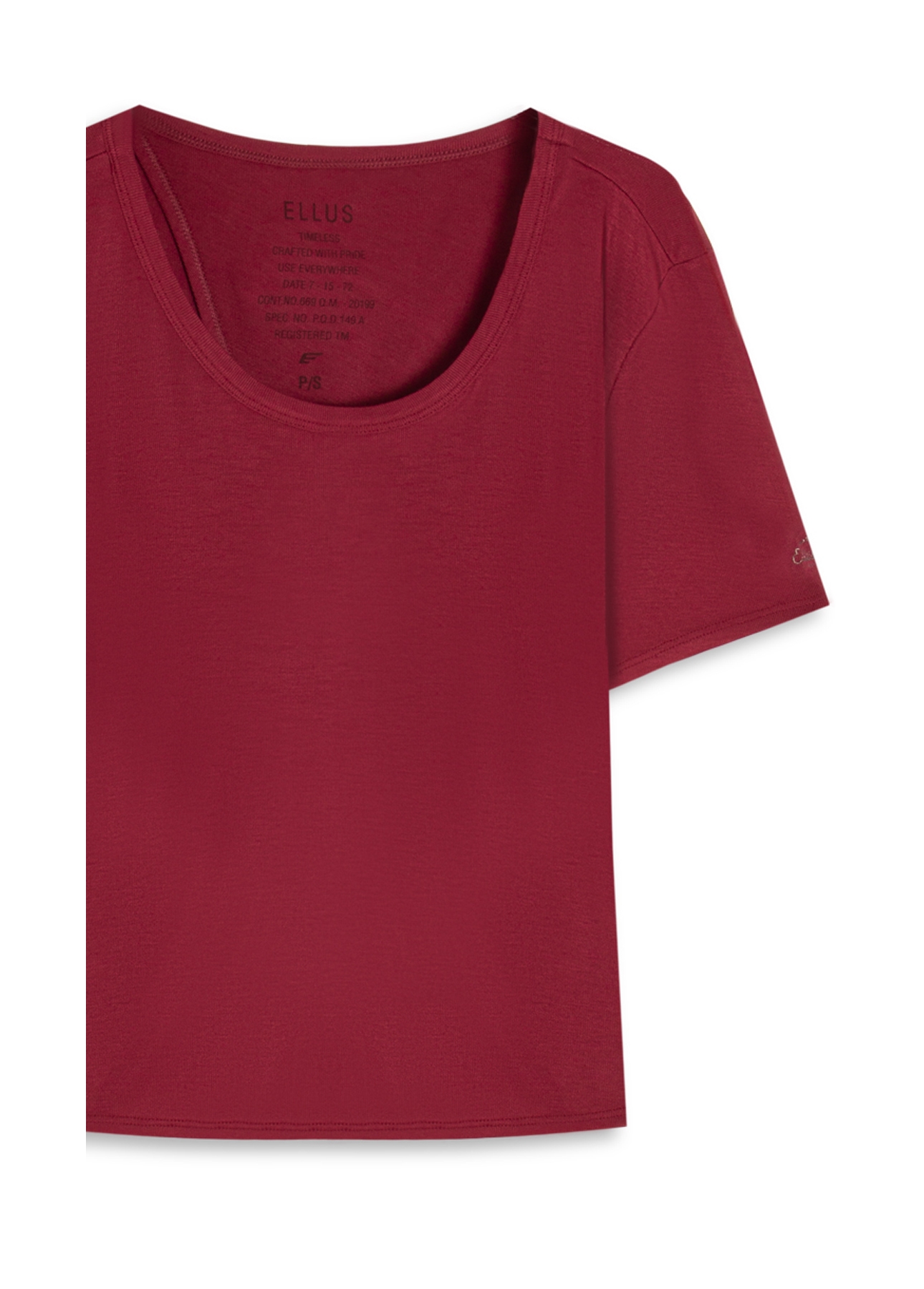 Blusa Rib Back Cutout Vinho
