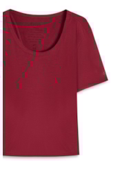 Blusa Rib Back Cutout Vinho