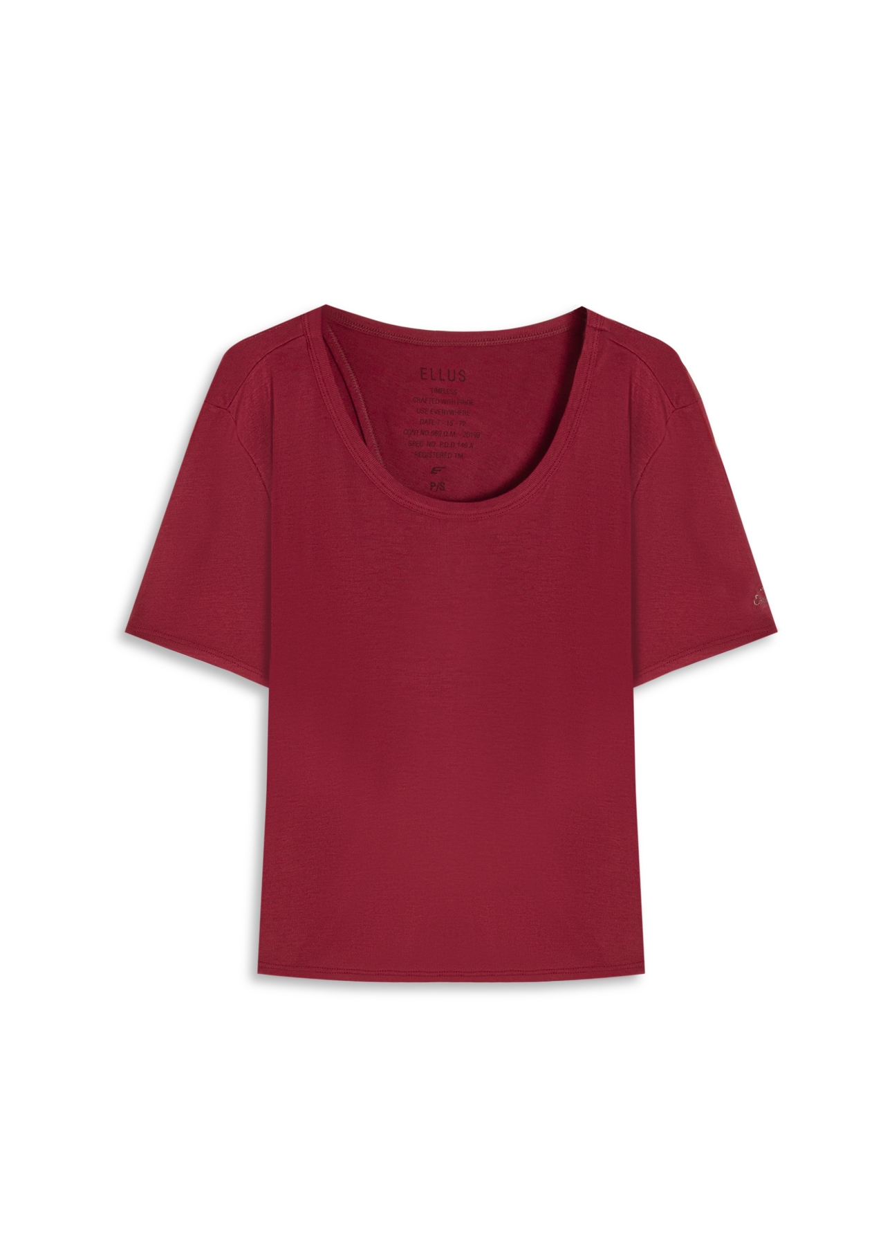 Blusa Rib Back Cutout Vinho