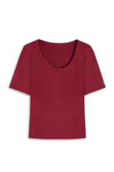 Blusa Rib Back Cutout Vinho