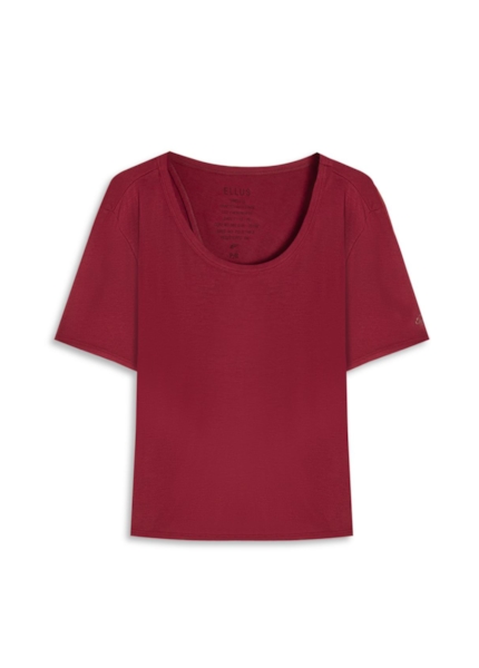 Blusa Rib Back Cutout Vinho
