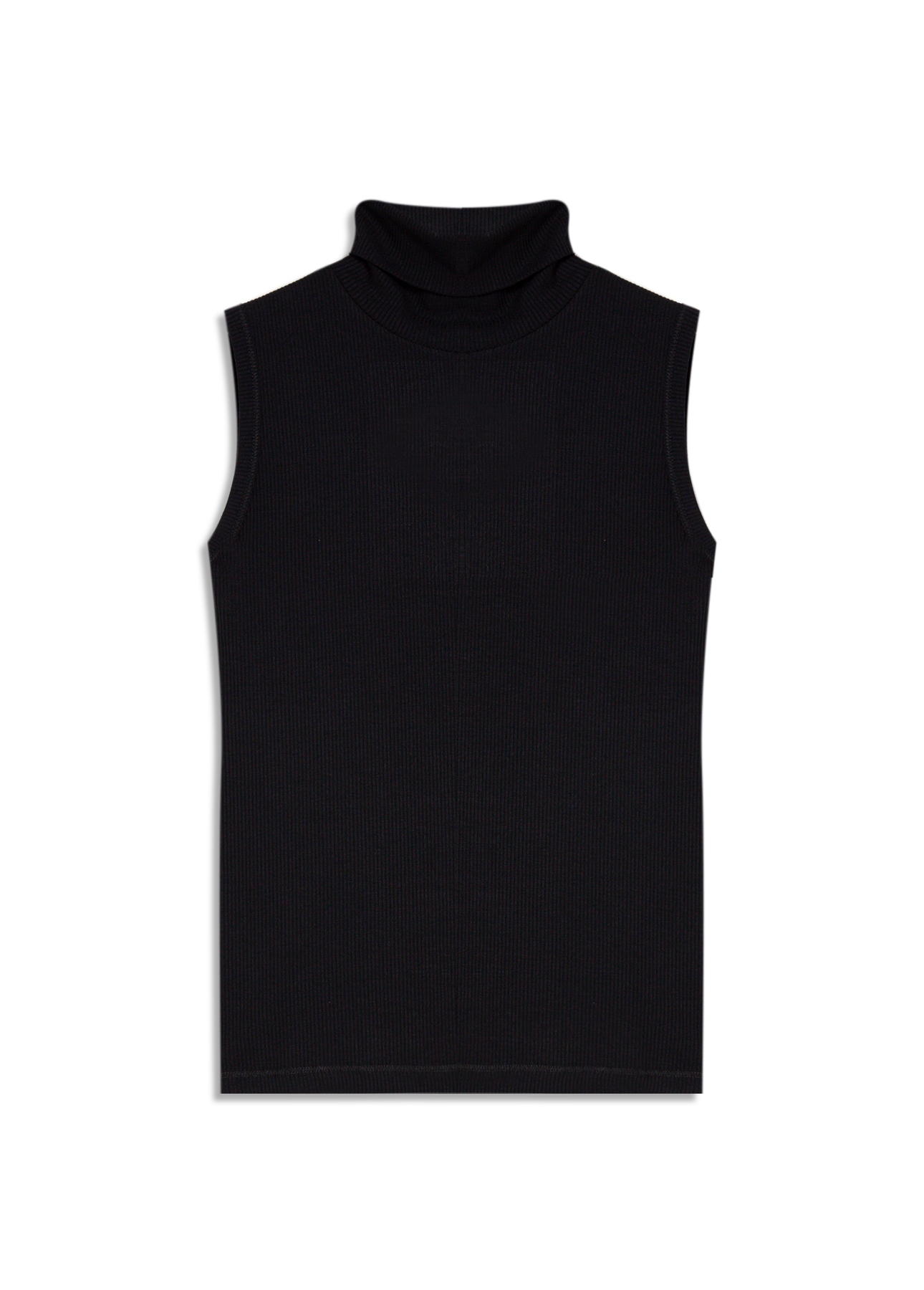 Blusa Rib Easa Turtleneck Preto