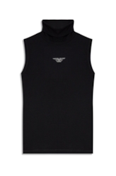 Blusa Rib Easa Turtleneck Preto