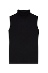 Blusa Rib Easa Turtleneck Preto