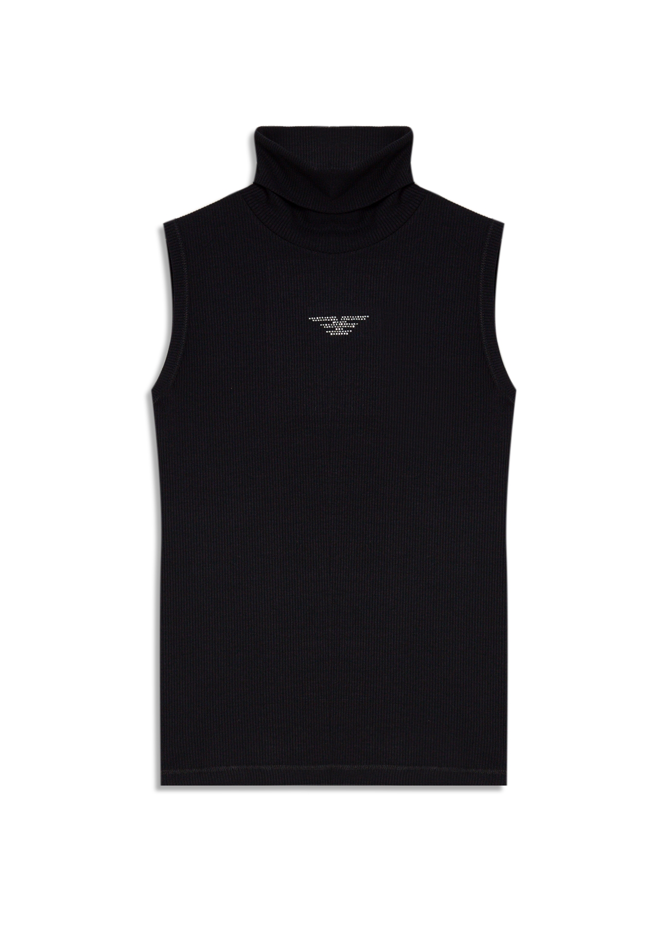 Blusa Rib Easa Turtleneck Preto