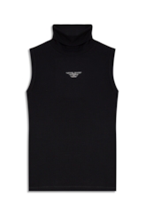 Blusa Rib Easa Turtleneck Preto