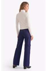 Blusa Rib Ellus Gothic Turtleneck Off White