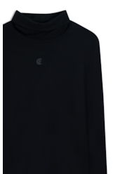 Blusa Rib Ellus Gothic Turtleneck Preto