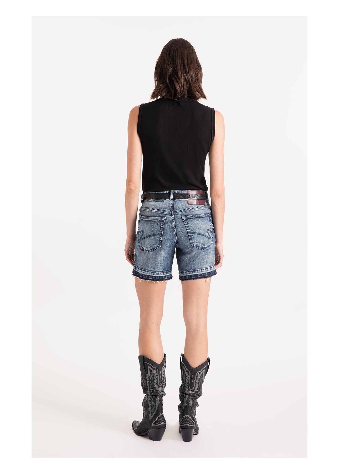 Blusa Rib Ellus Gothic Turtleneck Preto