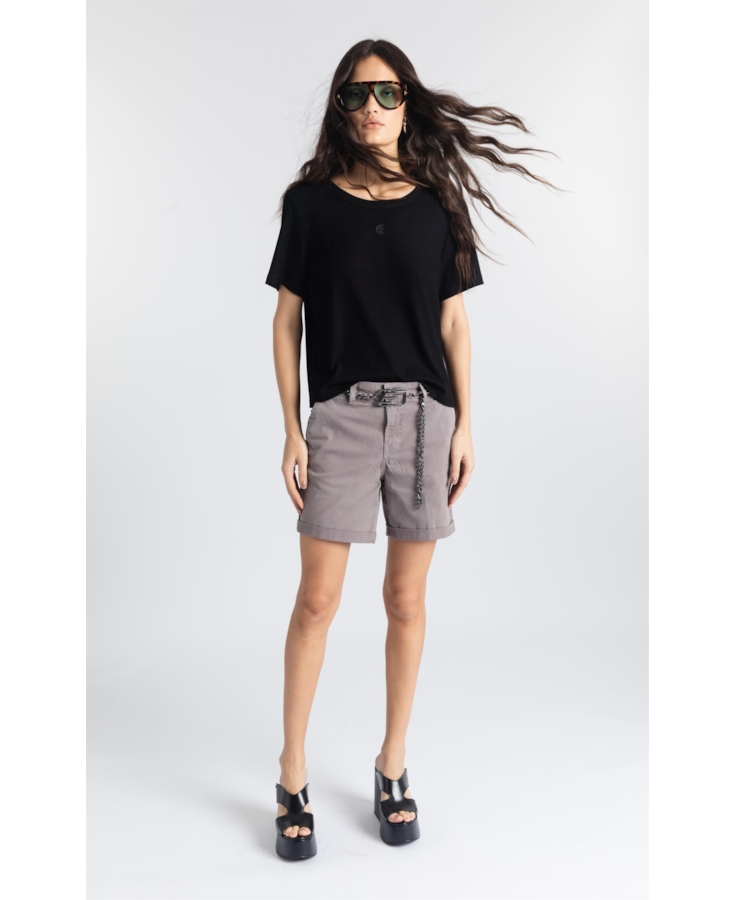 Blusa Rib Gothic Slim Preto