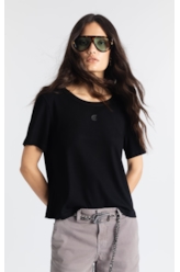 Blusa Rib Gothic Slim Preto