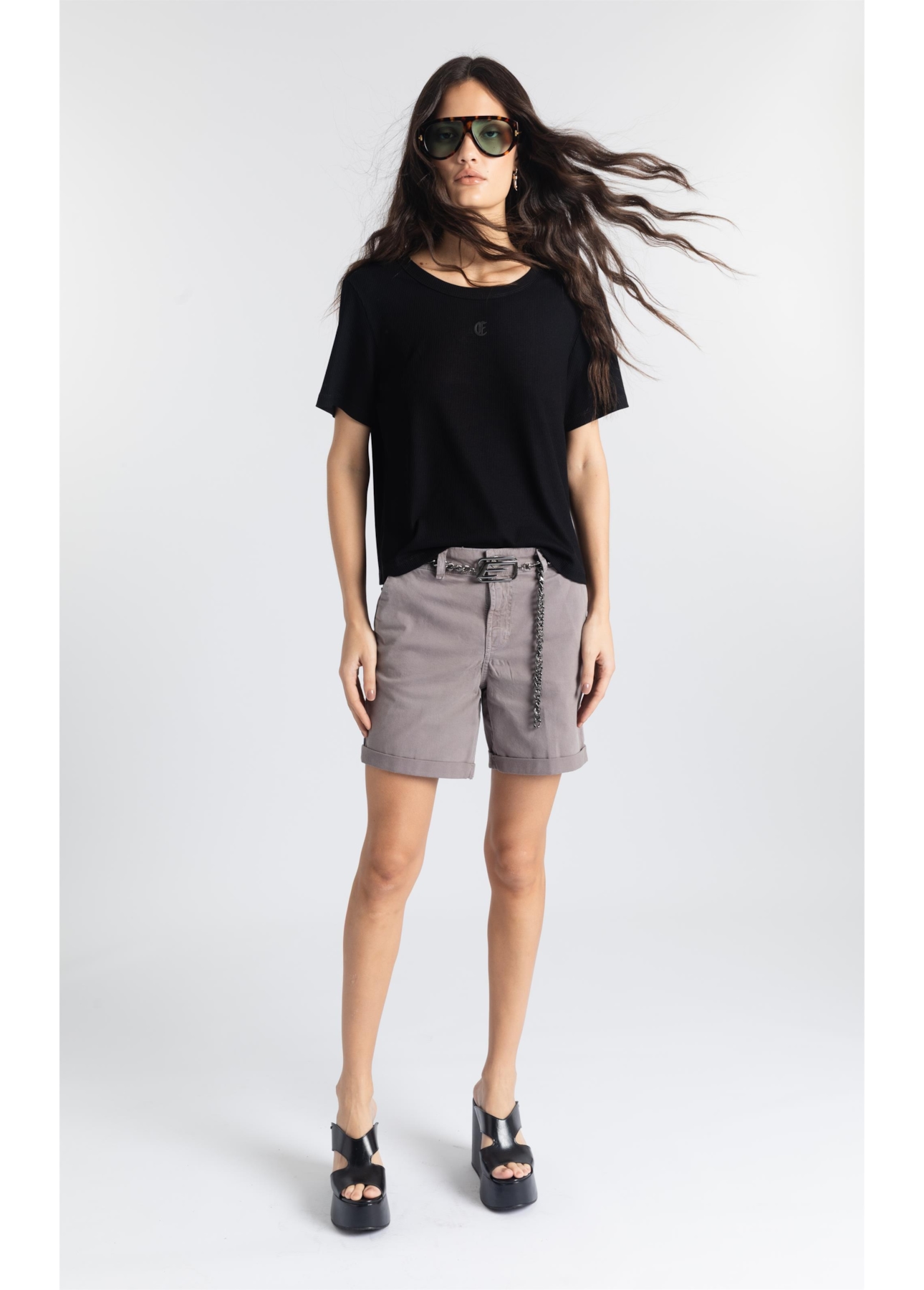 Blusa Rib Gothic Slim Preto