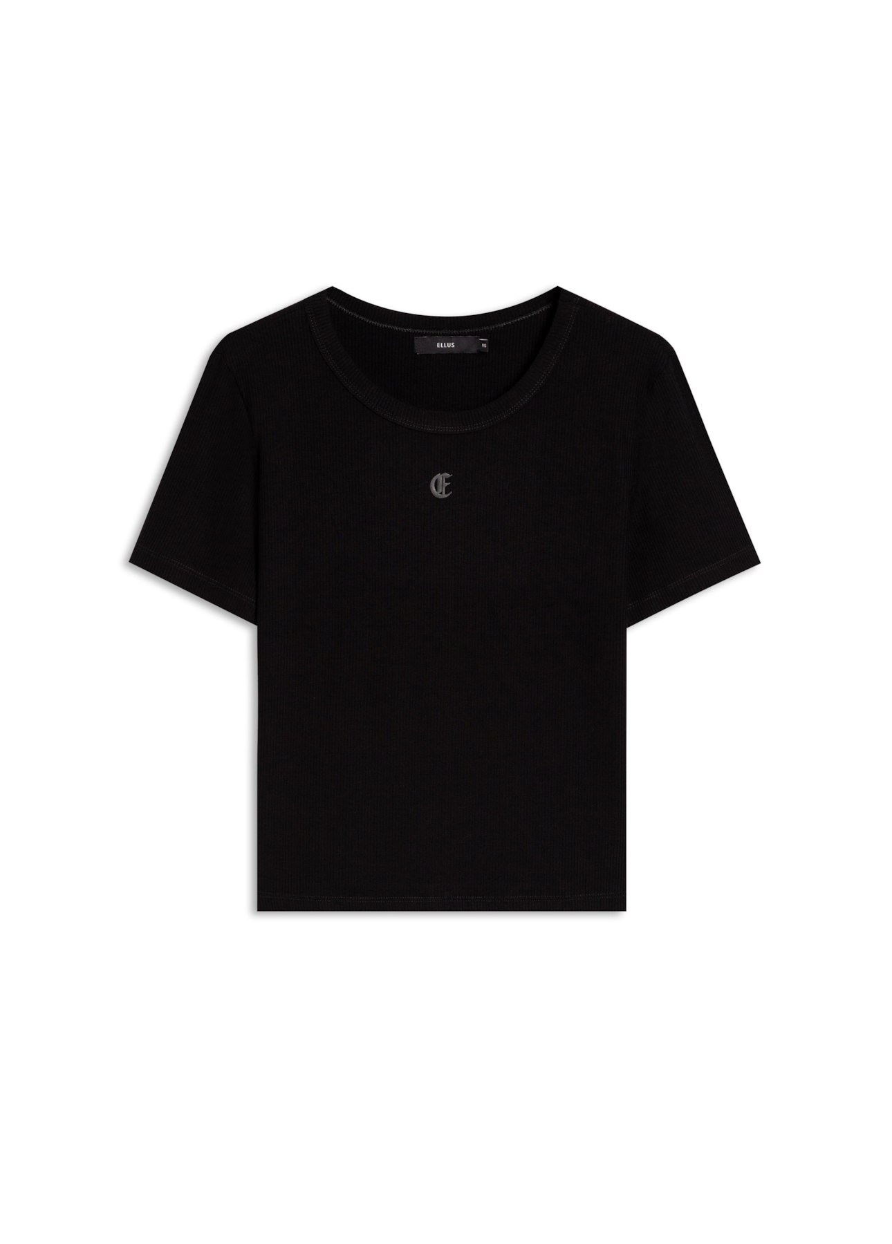 Blusa Rib Gothic Slim Preto