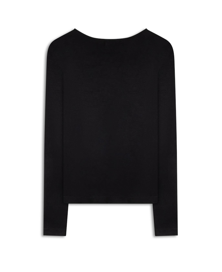 Blusa Rib Lac Ellus Preto