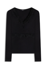 Blusa Rib Lac Ellus Preto