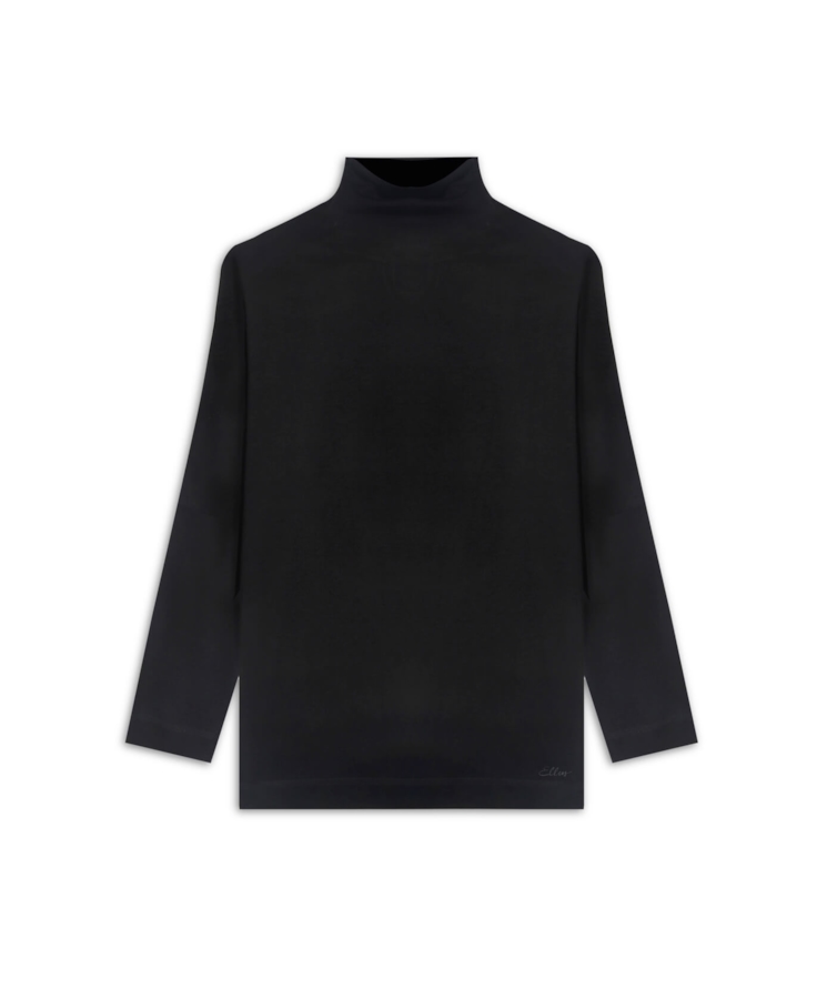 Blusa Rib Overdye Cardigan Preto