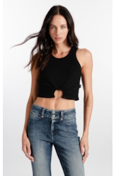 Blusa Rib Piercing Preto