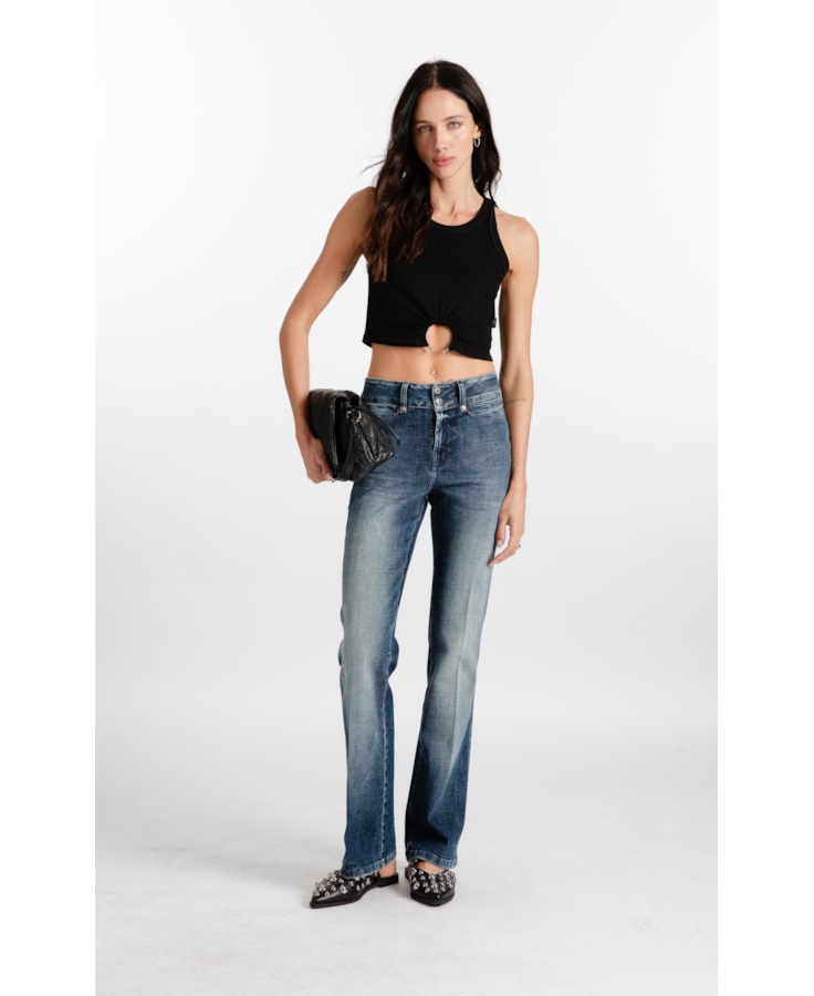 Blusa Rib Piercing Preto