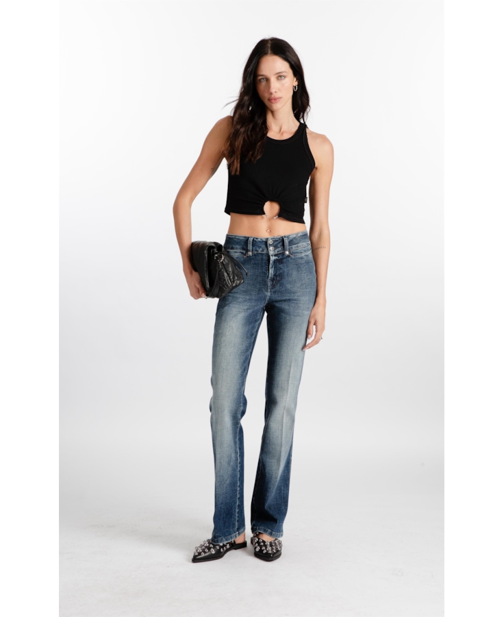 Blusa Rib Piercing Preto