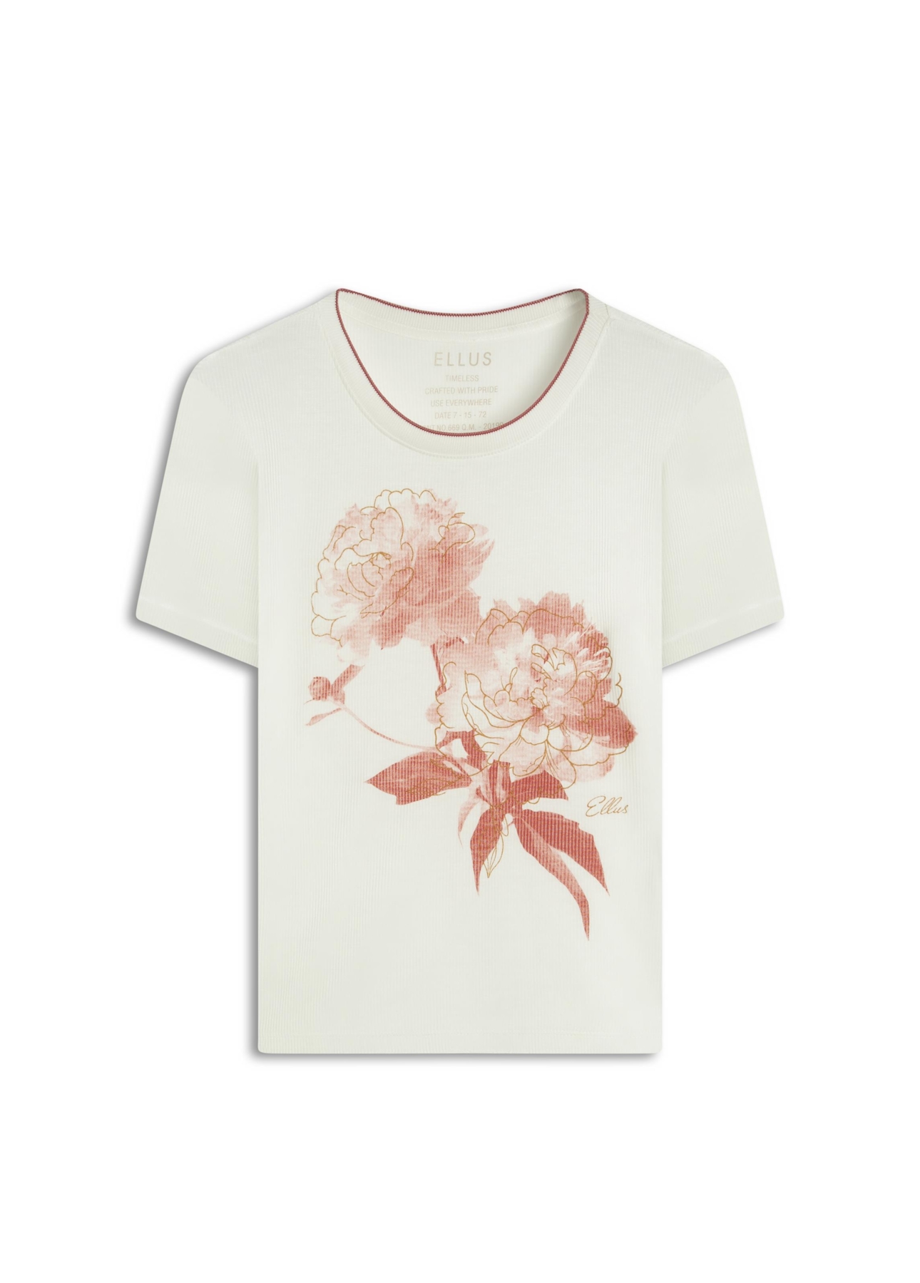 Blusa Rib Retilinea Off White