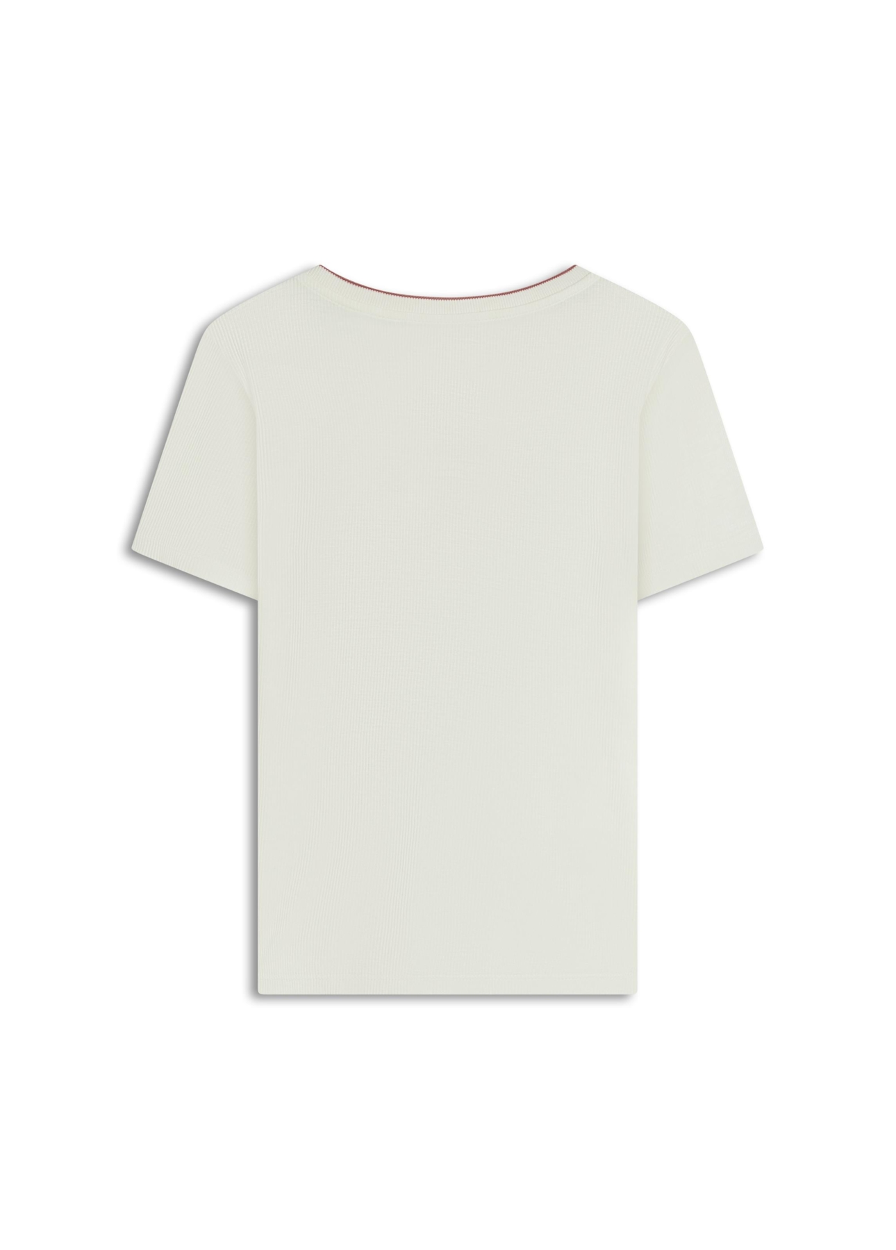 Blusa Rib Retilinea Off White